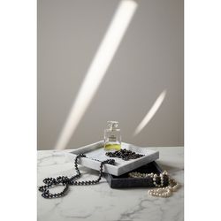 Поднос Marm, 28х20 см, черный мрамор