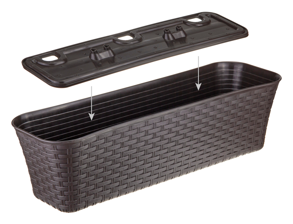 Ящик балконный РОТАНГ 60 см