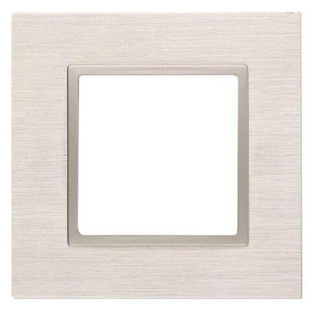 Рамка 1-м 14-5201-04 металл Elegance шампань+шампань ЭРА Б0034542