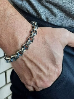 Cеребряный браслет Акула