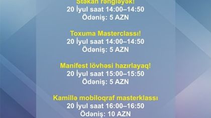 🎉 “Əli və Nino”da rəngarəng həftəsonu tədbirləri! 🎨📚