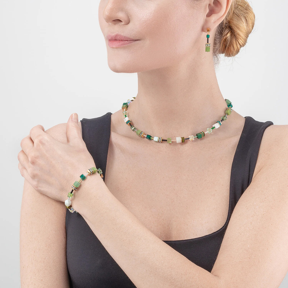 Браслет Coeur de Lion Green 4905/30-0500 цвет зеленый, золотой