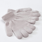 Перчатки "Однотонные", серый, р-р 16 (10-12 лет) 5133472 (MINAKU), 1 шт.