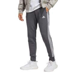 Мужские теннисные штаны adidas Essentials French Terry Tapered Cuff 3-Stripes Training Pants Men - Grey, White