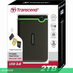 Внешний накопитель Transcend TS2TSJ25M3S серый