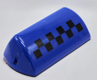 ТАКСИ шашка на 4 магнита СИНЯЯ Стандарт 12Вольт 10861