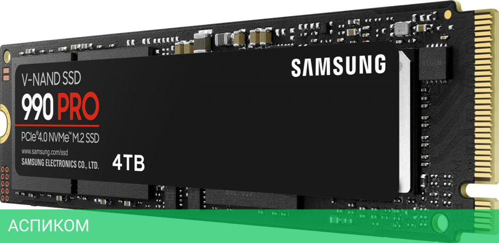SSD диск Samsung 990 PRO Series 4Tb (MZ-V9P4T0CW)