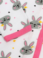 Кофточка д/новорожд. р.68-74 M0833IR-0/1 белый, зайчик (Такро)