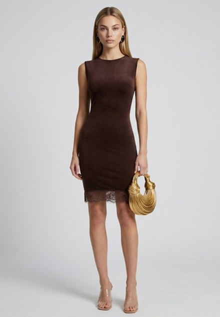 Платье бархатное