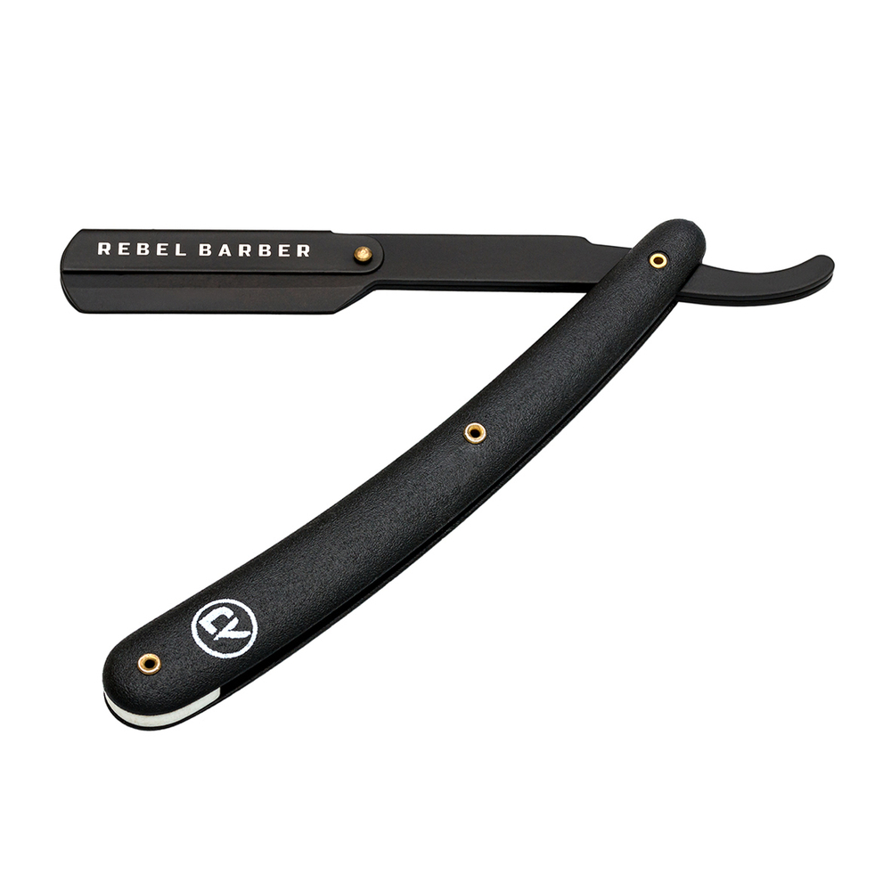 Бритва шавет со сменными лезвиями Rebel Barber Professional Shavette Black