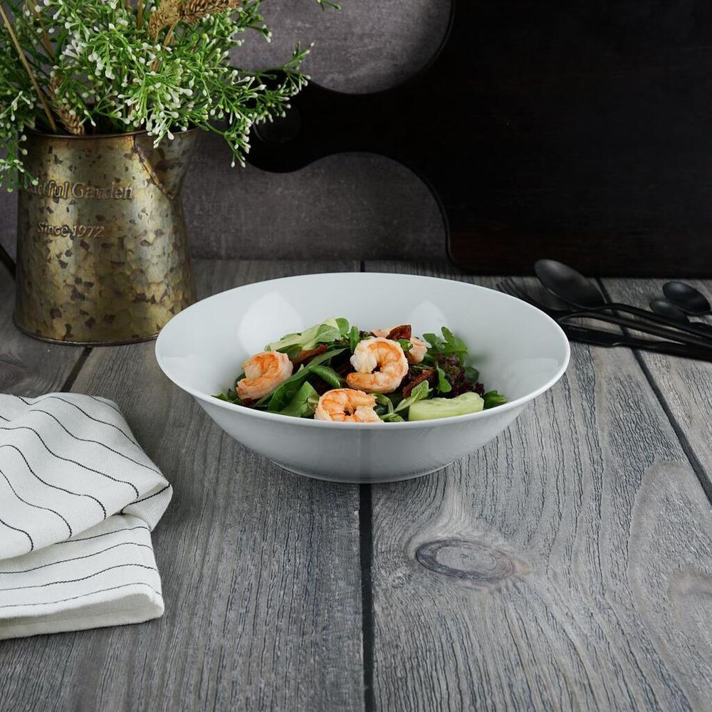 Салатник 1300 мл d 22,8 см h6,1 см белый фарфор   P.L. Proff Cuisine [6]