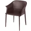 Стул Gio, коричневая кожа