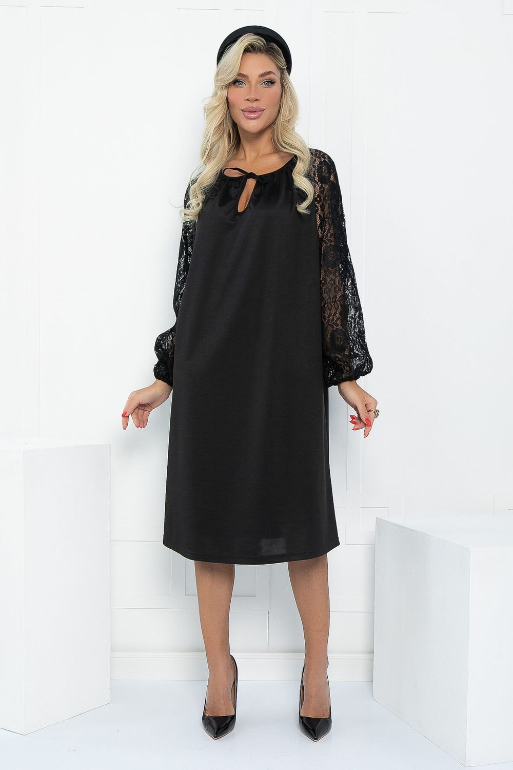 Платье Аура НЬЮ (черное) П12923-10М LT Collection