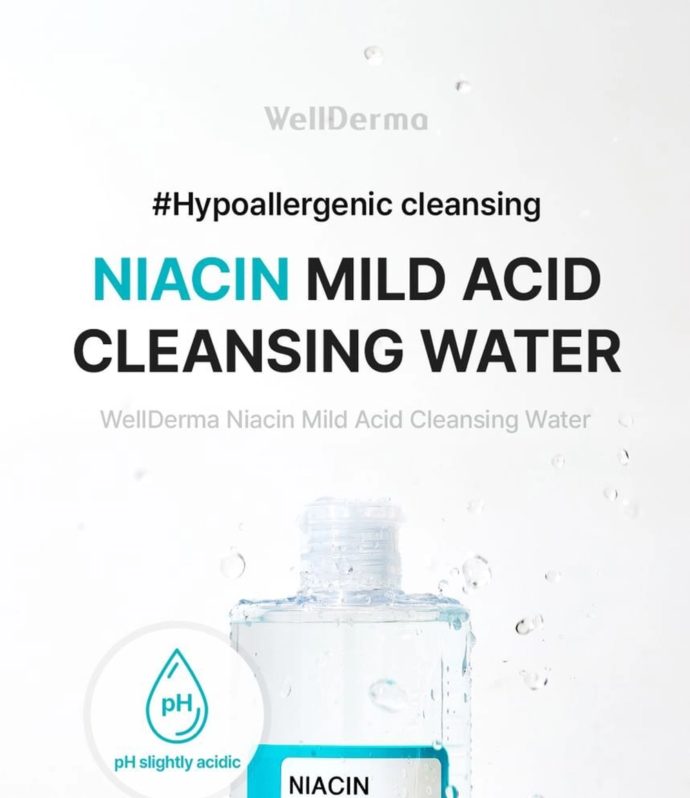 WellDerma - Niacin Mild Cleansing Water 500ml