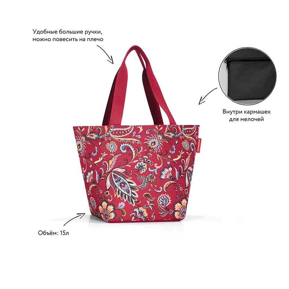 Сумка shopper m paisley ruby