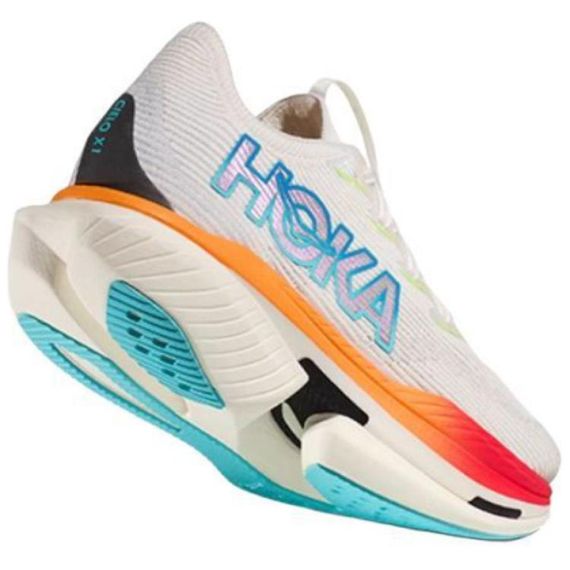 HOKA ONE ONE CIELO X1 Бежевые кроссовки Низки Моро-белый/Ярко-красный Унисекс