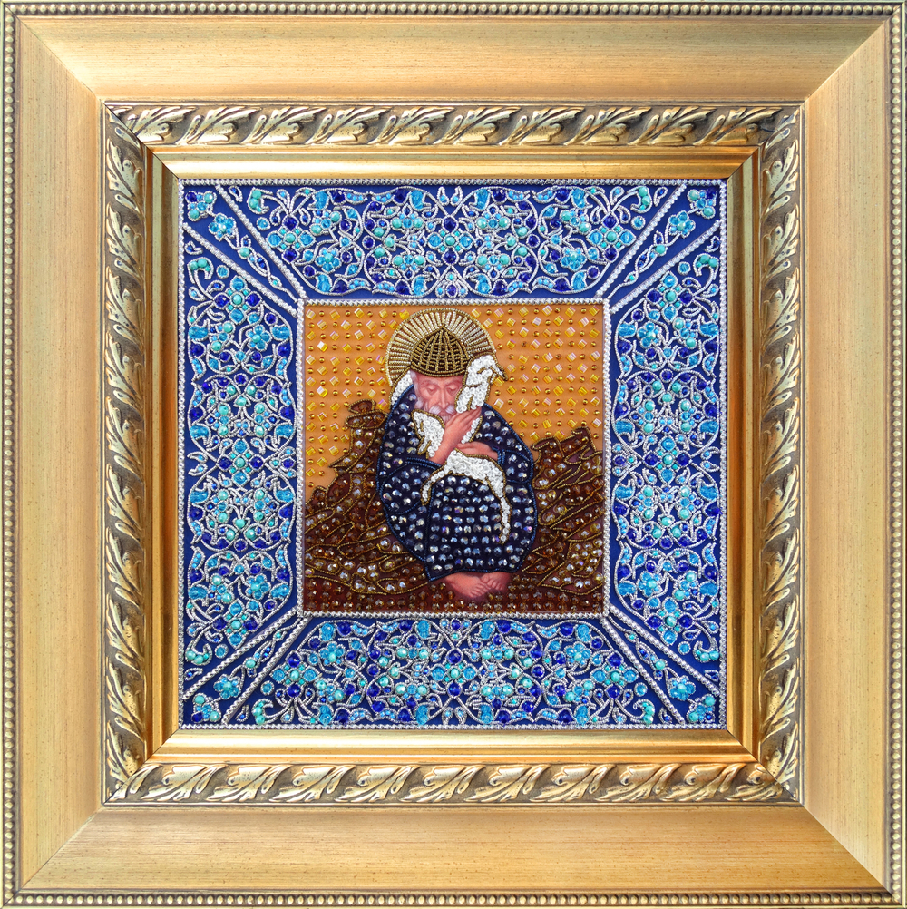 И-23 Набор для вышивания хрустальными камнями Святой Спиридон Тримифунтский