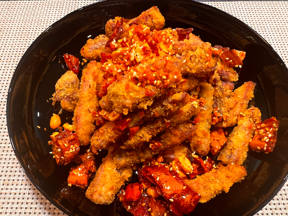 Кусочки говядины в хрустящей корочке