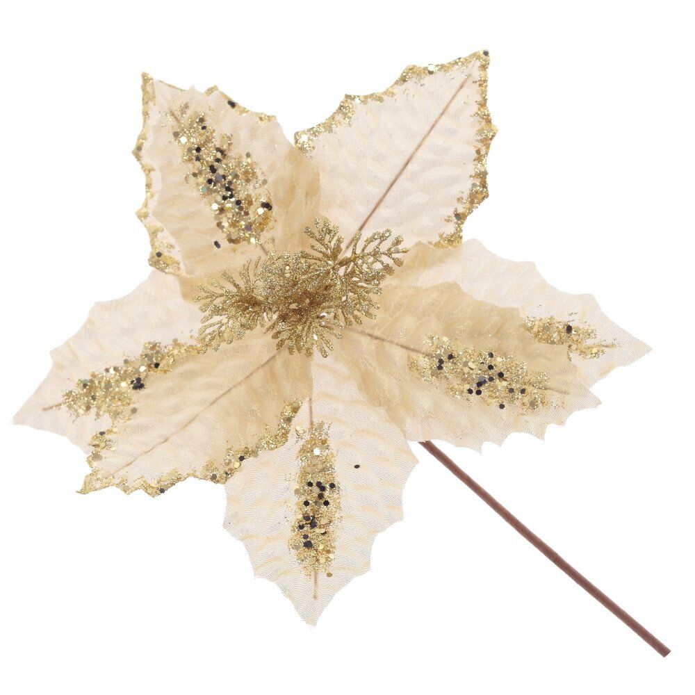 GAEM Цветок искусственный "Пуансеттия", L30 W30 H32 см, 2в.