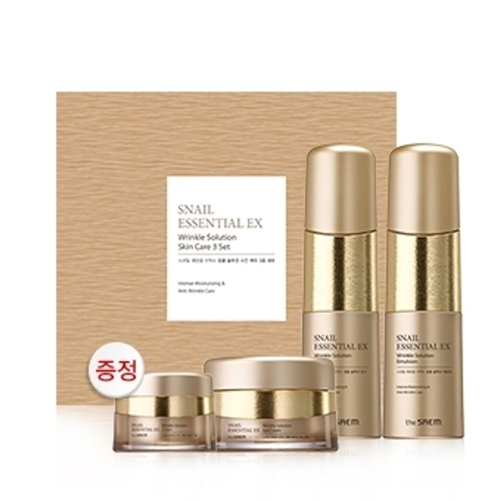 The Saem Snail Essential Ex Wrinkle Solution Emulsion Эмульсия антивозрастная