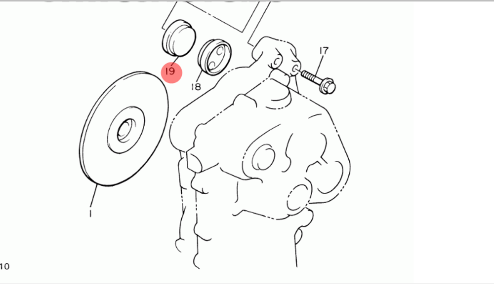 Колодка тормозная для Yamaha VK540