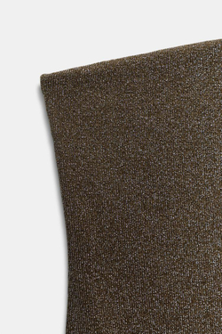 ZARA БОДИ БАНДО С МЕТАЛЛИЗИРОВАННОЙ НИТЬЮ, ЗОЛОТОЙ