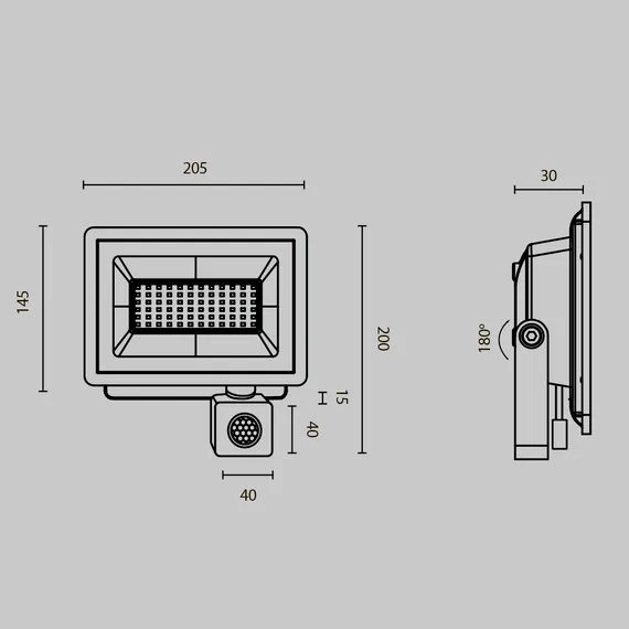 Прожектор Поток / Flood 4000К 50Вт IP 65 Outdoor fl001-l50b4ksr