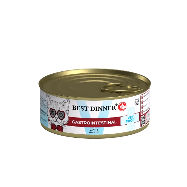Паштет Best Dinner Vet Profi GastroIntestinal с дичью 100г для кошек с 6мес.с чувствительным пищеварением