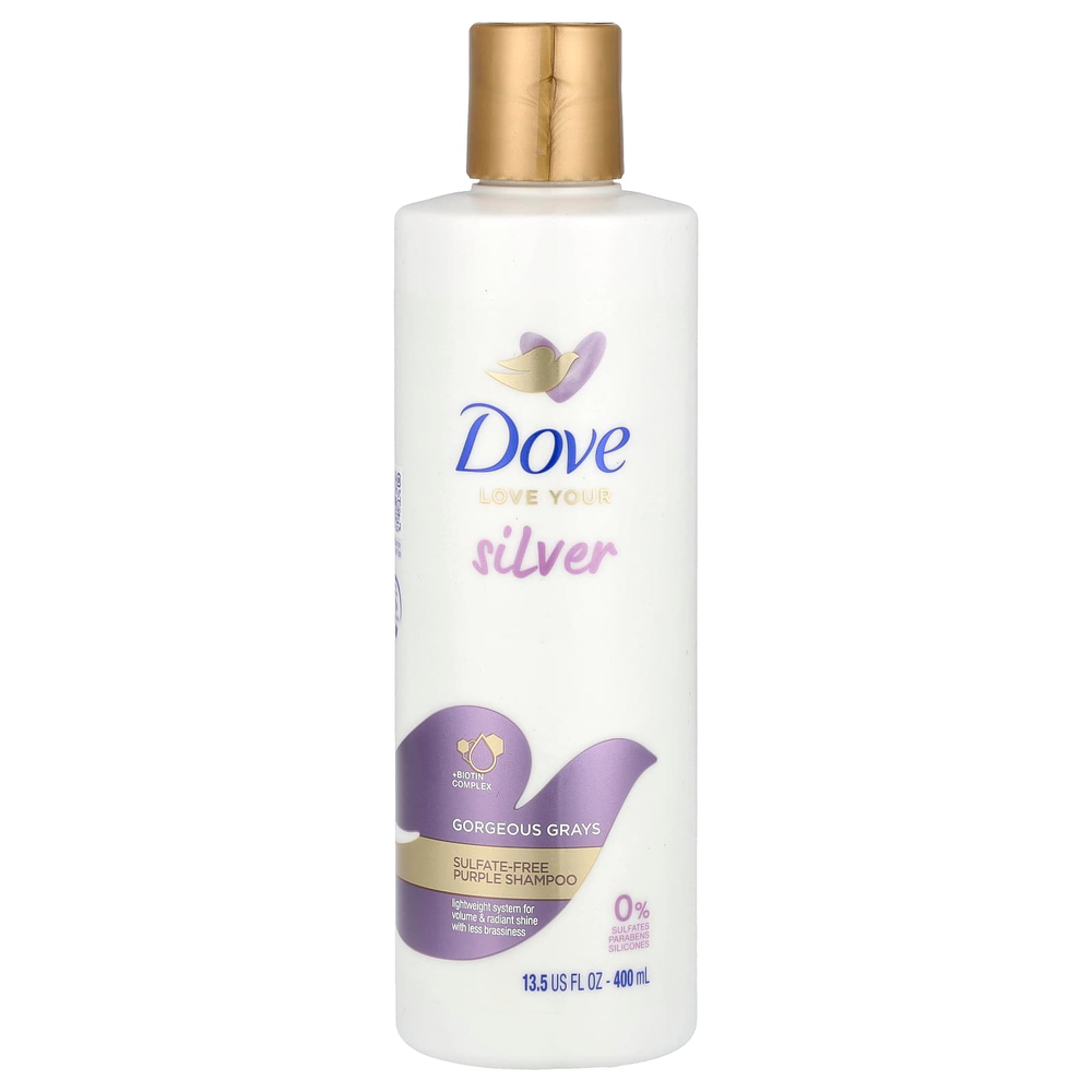 Dove, Фиолетовый шампунь без сульфатов, великолепный серый цвет, 400 мл (13,5 жидк. унц.)