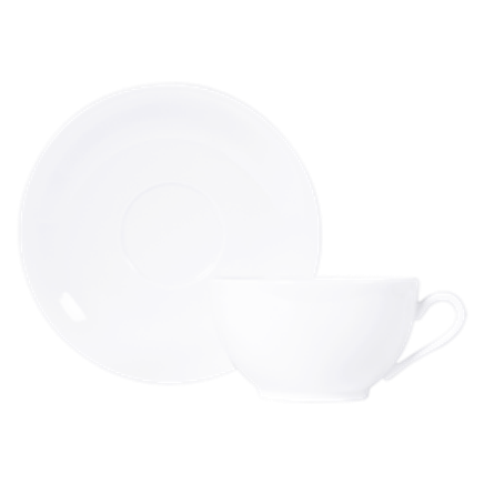 Domus (Boule Blanc) - Набор 2 предмета для завтрака чашка с блюдцем 300 мл DOMUS артикул 21512 (Boule Blanc), BERNARDAUD