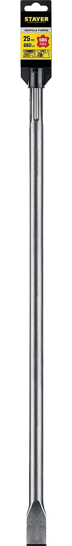 STAYER Gorilla Force, 25 x 600 мм, SDS-max, плоское зубило, Professional (29392-25-600)