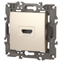 14-3114-04 ЭРА Розетка HDMI, IP20, Эра Elegance, шампань | Elegance Шампань