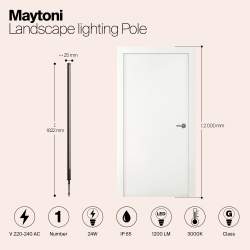 Ландшафтный светильник Outdoor O440FL-L24GF3K