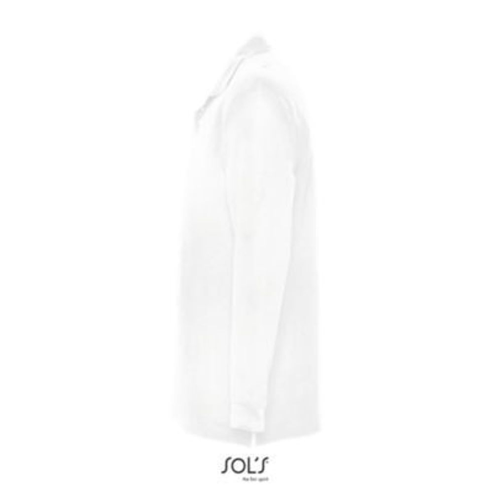 Рубашка поло мужская Sol's Star с длинным рукавом. Красный  XL