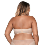 Бюстгальтер-балконет с гладкими чашками без отделки (Размер: 100C) (Цвет: телесный)