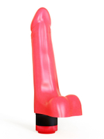 Гелевый розовый вибромассажёр - 17,8 см. (Цвет: розовый)