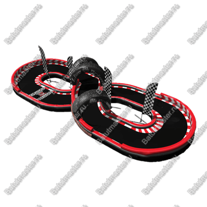 Надувная трасса для машинок "Автотрек", 15,3*6*2,5 м