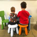 Табурет детский МАМОНТ оранжевый, от 2 до 7 лет, безвредный пластик, 01.022.01.06.1