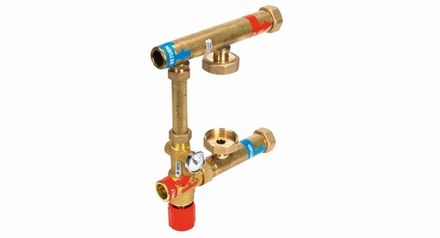 Узел с термостатическим клапаном без насоса, HENCO(ХЕНКО) 1"F / 27°C - 42°C