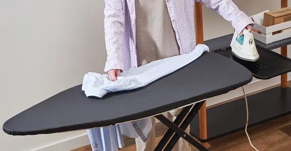 Доска гладильная напольная smart iron, 122х43 см, графит