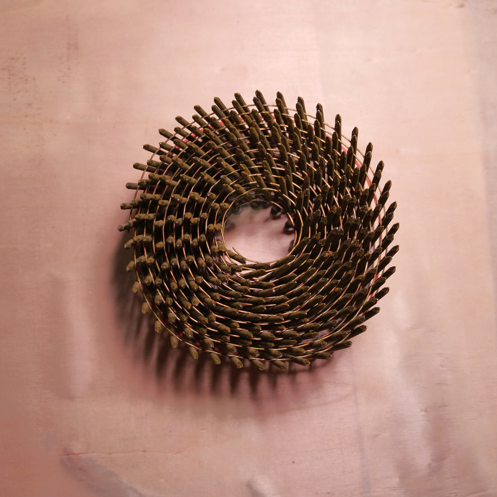 Барабанные гвозди по дереву тип CNW 25/50 BKRi (кольц. накат., 9000шт/уп)