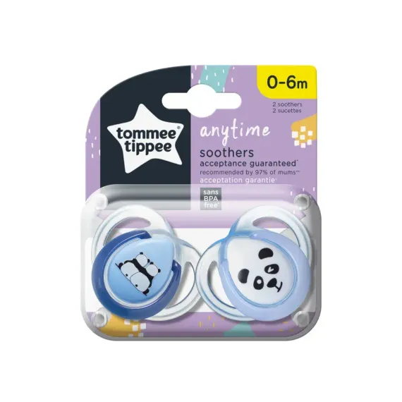 Пустышка Tommee tippee силикон 2 шт.