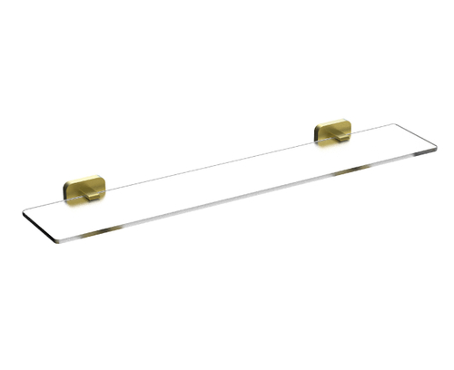 Стеклянная полка для ванной WONZON & WOGHAND GRAFFITY, Брашированное золото (WW-9327-BG)