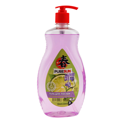 Средство для мытья посуды Delta Home "Чарующая вербена Лайм" 850 мл (флакон PET, крышка PP)