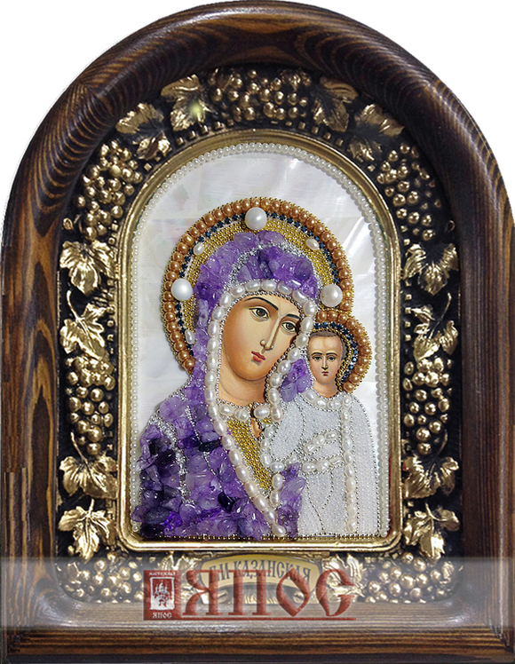 Икона Пресвятая Богородица Казанская бисер