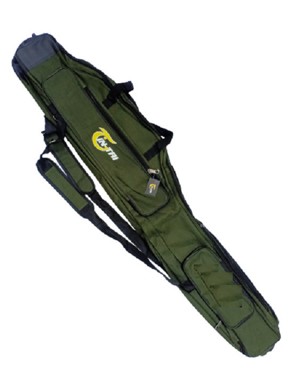 Чехол для снастей, удочек . 3 отделения + 4 кармана снаружи 135 см арт 2163