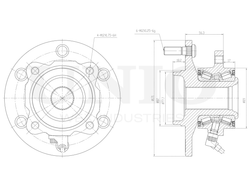 Ступица задняя (с ABS) UNIO HUB-20188