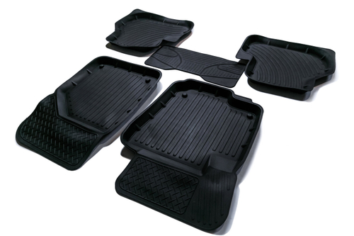 Коврики резиновые в салон 3D PREMIUM для Skoda Yeti (2009-) SRTK.PR.SK.YET.09G.02023