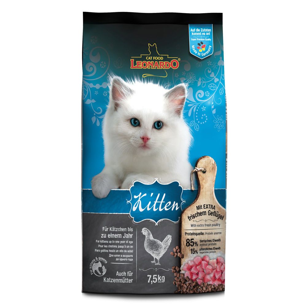 Сухой корм Leonardo Kitten для котят 7,5 кг