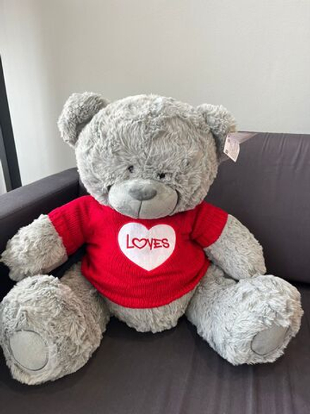 Мишка в жилетке 60 см